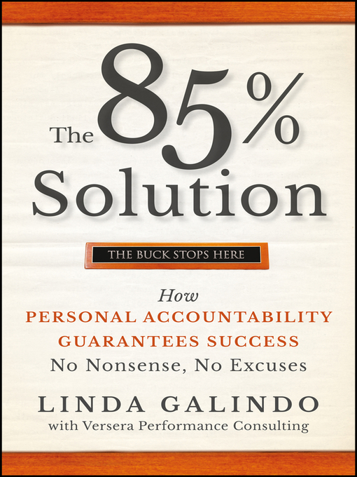 Cover image for The 85% Solution